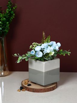 Tayhaa - Grey Moonstone Mist Square Planter