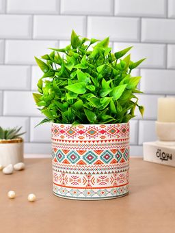 Tayhaa - White Ceramic Garden Delight Planter