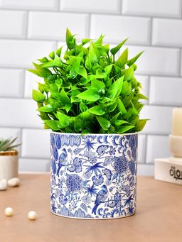 Tayhaa - White Bird & Leaf Ceramic Planter