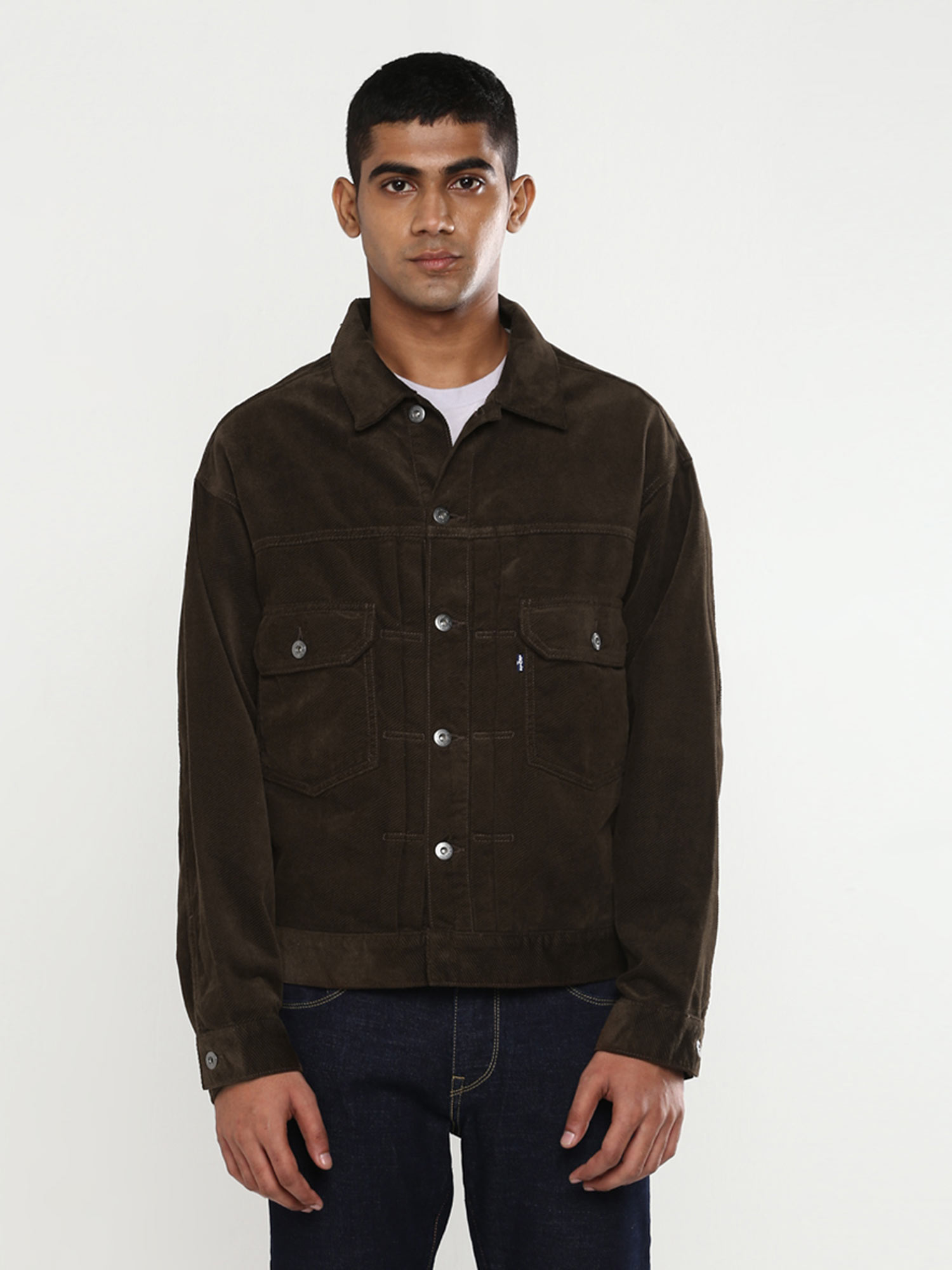 Men Brown Denim Jacket Online|Nykaa Fashion