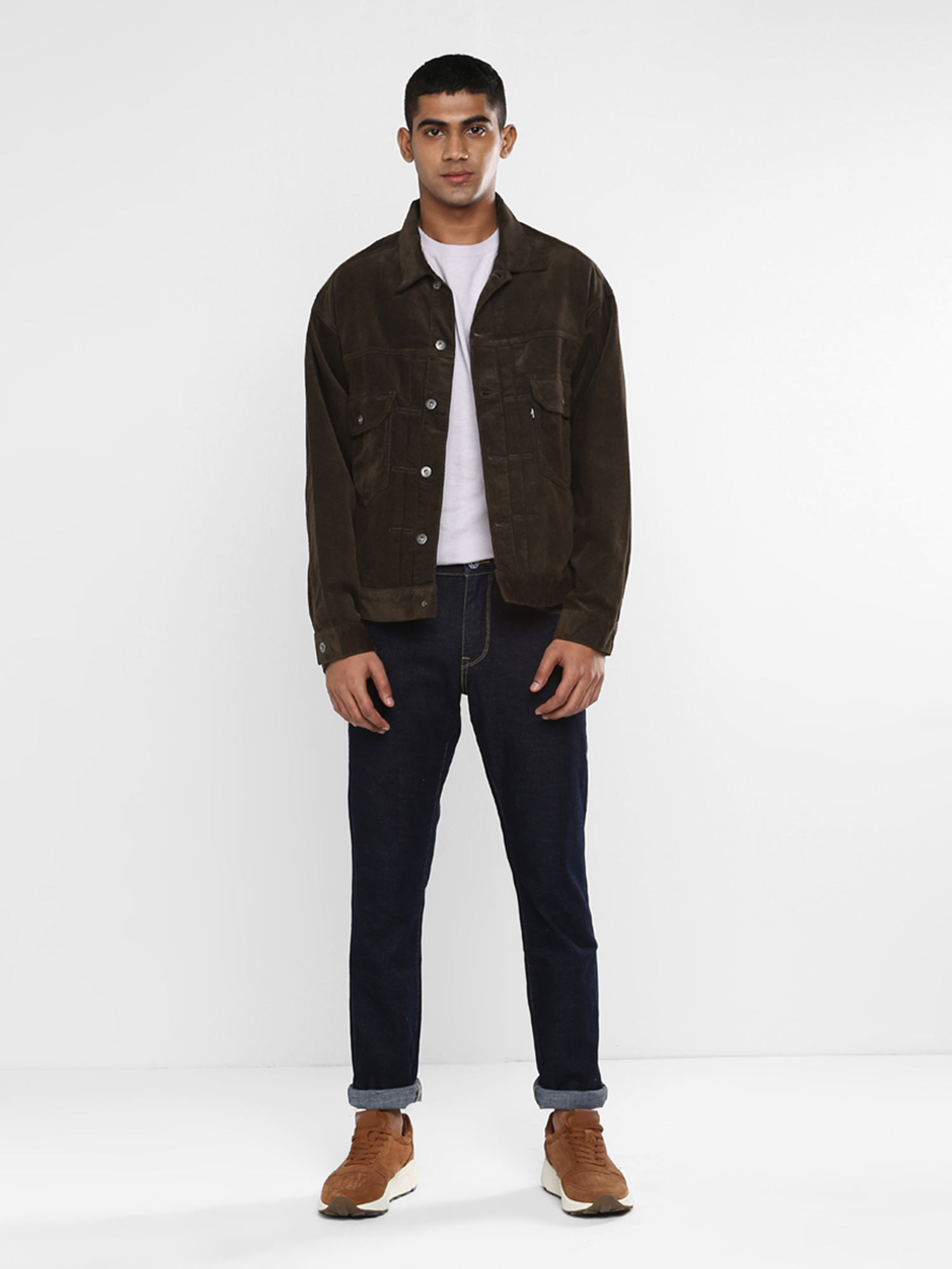 Men Brown Denim Jacket Online|Nykaa Fashion