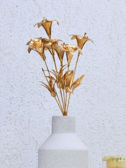 At Home by Nilkamal - Decorative Trumpet Artificial Stick (Gold)