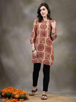 Nayam by lakshita - Beige Motifs Printed Kurti