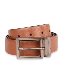 United Colors of Benetton - Men Leather Reversible Belt - Tan & Navy