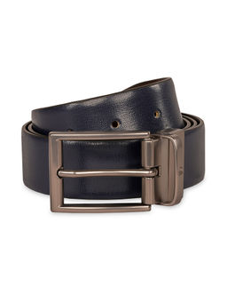 United Colors of Benetton - Men Leather Reversible Belt - Navy & Brown
