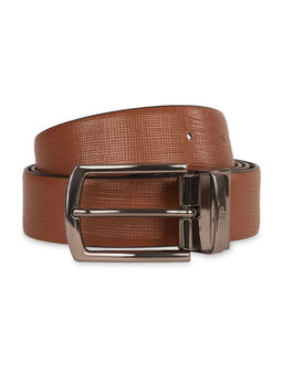 United Colors of Benetton - Men Leather Reversible Belt - Tan & Black