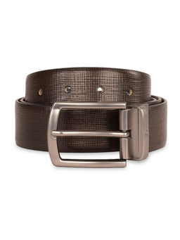 United Colors of Benetton - Men Leather Reversible Belt - Brown & Navy