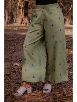 EARTHWEAR - Cotton Olive Palazzo