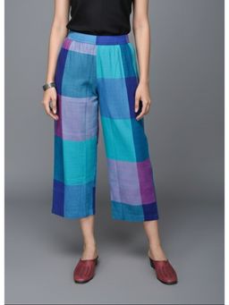 EARTHWEAR - Checks Handloom Multicolour Pant