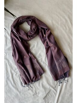 Sutra Art of Clothing - Handloom Cola Yantra Zari Jamdani Dupatta