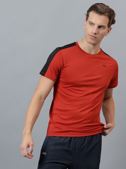 Dida - Men's Rust Polyester Crew Neck T-Shirt