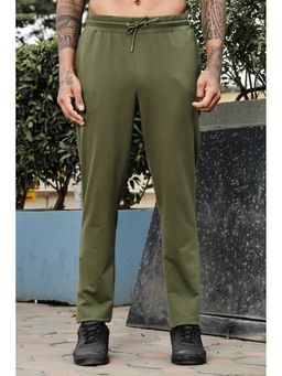 ONE SKY - Men Olive Stretch Cotton Blend Trackpant