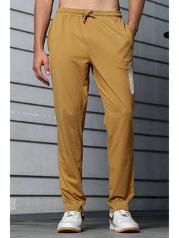 ONE SKY - Men Brown Graphic Print Cotton Blend Trackpant