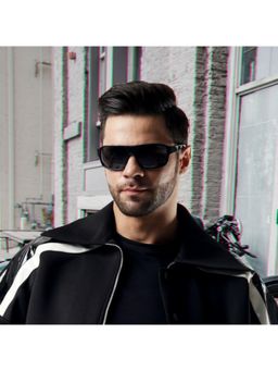 Vintage - Perspective X16 Col 123 Unisex Solid Sunglass - Grey (62)