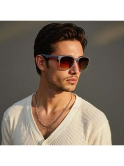 TED SMITH - Unisex Brown Premium Italian Tr90 Sunglasses with Polarized Lenses