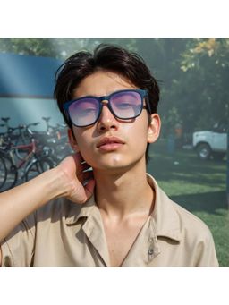 TED SMITH - Unisex Grey Graded Premium Italian Tr90 Sunglasses with Polarized Lenses