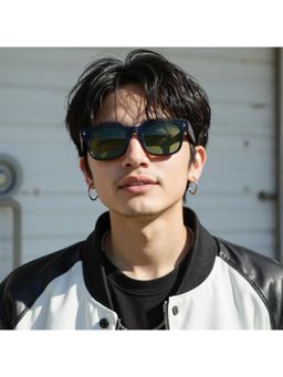 TED SMITH - Unisex Green Premium Italian Acetate Sunglasses with Polarized Lenses