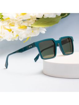 TED SMITH - Unisex Green Premium Italian Acetate Sunglasses with Polarized Lenses