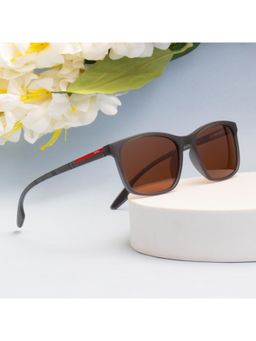 TED SMITH - Unisex Brown Premium Italian Tr90 Sunglasses with Polarized Lenses