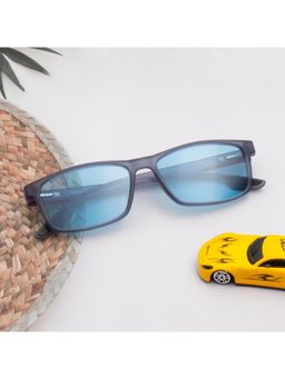 TED SMITH - Unisex Blue Premium Italian Tr90 Sunglasses with Polarized Lenses