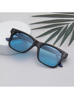 TED SMITH - Unisex Blue Premium Italian Acetate Sunglasses with Polarized Lenses