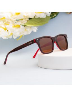 TED SMITH - Unisex Brown Premium Italian Acetate Sunglasses with Polarized Lenses