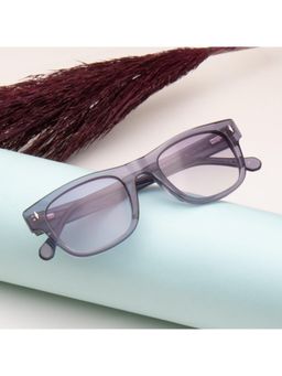 TED SMITH - Unisex Grey Graded Premium Italian Acetate Sunglasses with Polarized Lenses