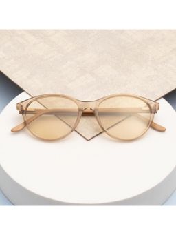 TED SMITH - Women Light Brown Premium Italian Acetate Sunglasses with Polarized Lenses