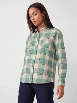 max - Green Checks Full Sleeves Regular Shirt