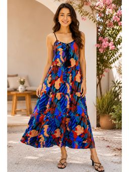 NOBARR - Multi-Color Floral Sleeveless Regular Dress
