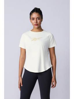 Reebok - White Solid/Plain Half Sleeves Regular T-Shirt
