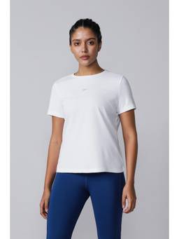 Reebok - White Solid/Plain Half Sleeves Regular T-Shirt