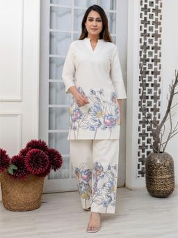 Autumnlane - Hardik Daffodil Printed Cotton Co-Ord (Set of 2)