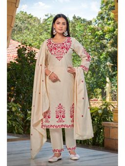 Autumnlane - Wespa Misri Embroidery Kurta and Pant with Dupatta (Set of 3)
