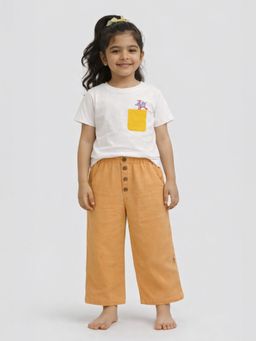 Somersault - Girls Multi-Color Cotton Printed T-Shirt with Pant