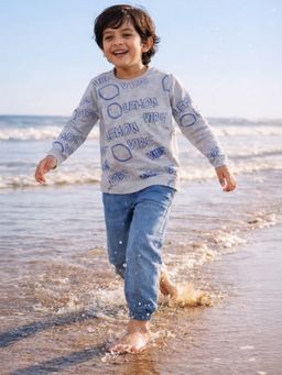 Somersault - Boys Multi-Color Cotton Printed T-shirt with Pant