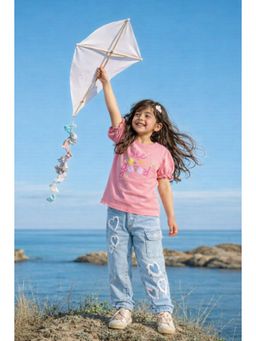 Somersault - Girls Multi-Color Cotton Printed Top with Pant