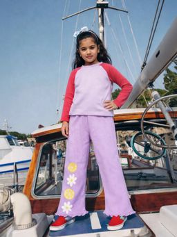 Somersault - Girls Multi-Color Cotton Printed Top with Pant