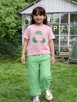 Somersault - Girls Multi-Color Cotton Printed Top with Pant