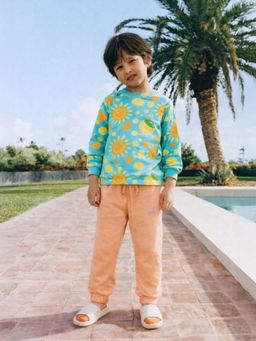 Somersault - Boys Multi-Color Cotton Printed T-Shirt with Joggers