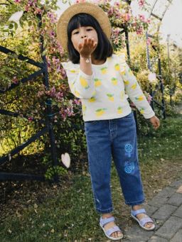 Somersault - Girls Multi-Color Cotton Printed Top with Pant