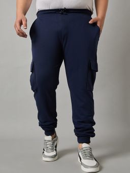 Club York - Navy Blue Solid Track Cargo