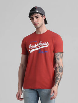 Jack & Jones - Red Slim Fit Non Stretch T-Shirts