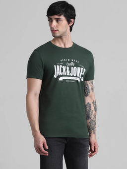 Jack & Jones - Green Slim Fi Non Stretch T-Shirts