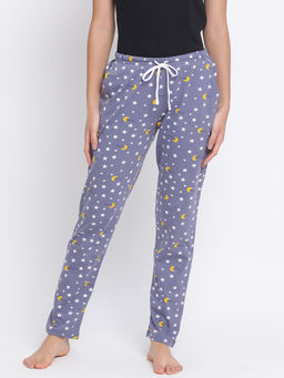Kanvin - Womens Printed Pyjamas Purple