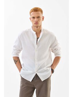 Snitch - Gold Stripes Full Sleeves Regular Casual Shirt for Men