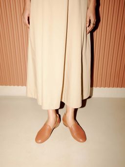 Vanilla Moon - Women Tan Pointed Toe Ballerina