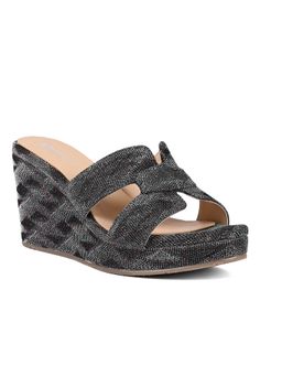 Vanilla Moon - Women Charcoal Round Toe Wedges