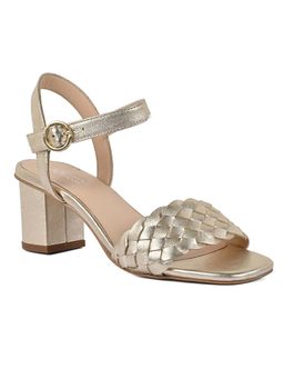 Vanilla Moon - Women Gold Square Toe Heels