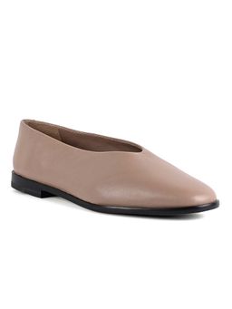 Vanilla Moon - Women Taupe Square Toe Ballerina